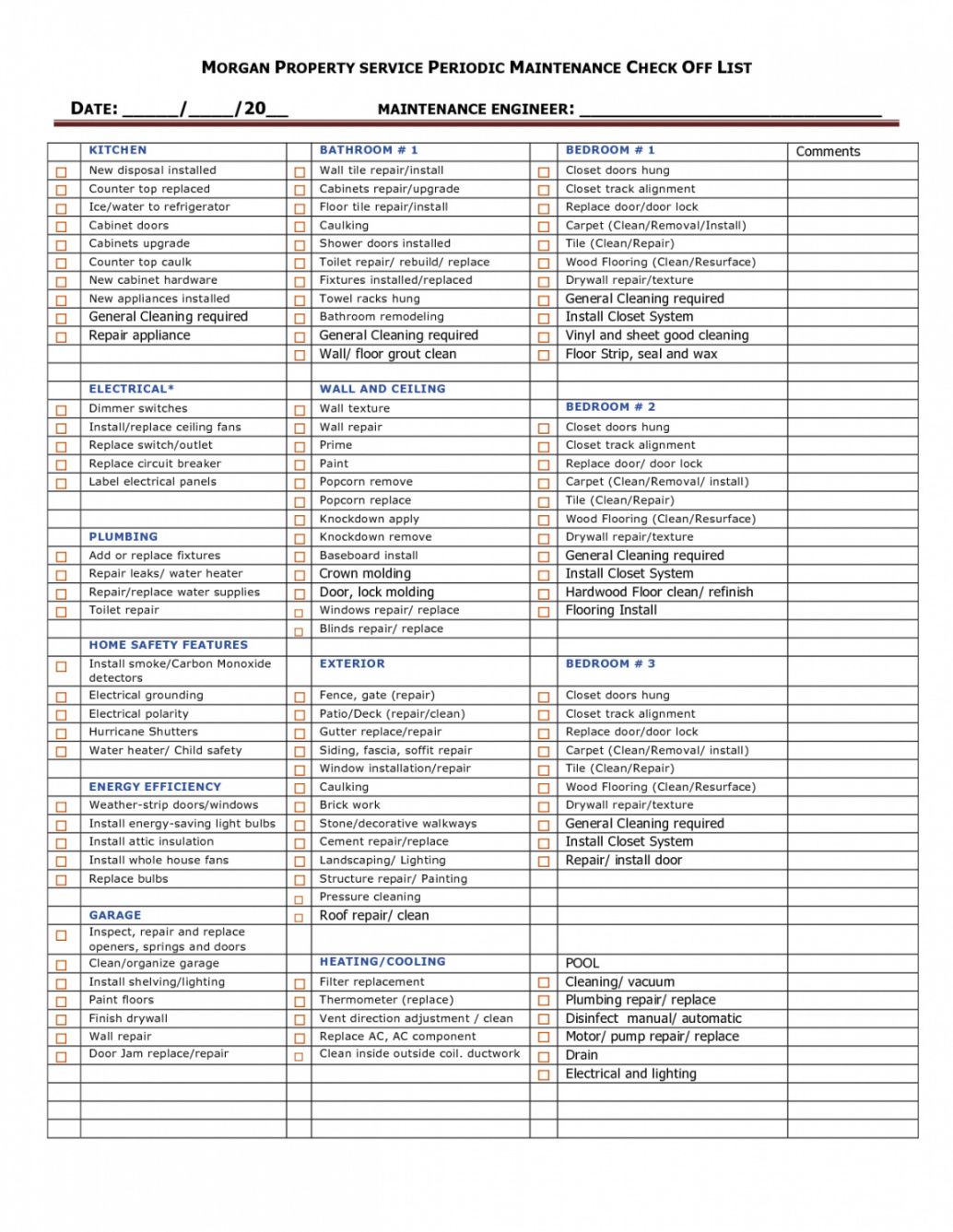 Free Eccdfadcf Cute School Cleaning Checklist Templates