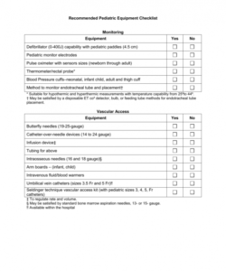 free equipment checklist sample ambulance pdf template word inspection equipment commissioning checklist template pdf