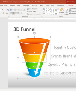 free free 3d funnel analysis powerpoint template funnel analysis template sample