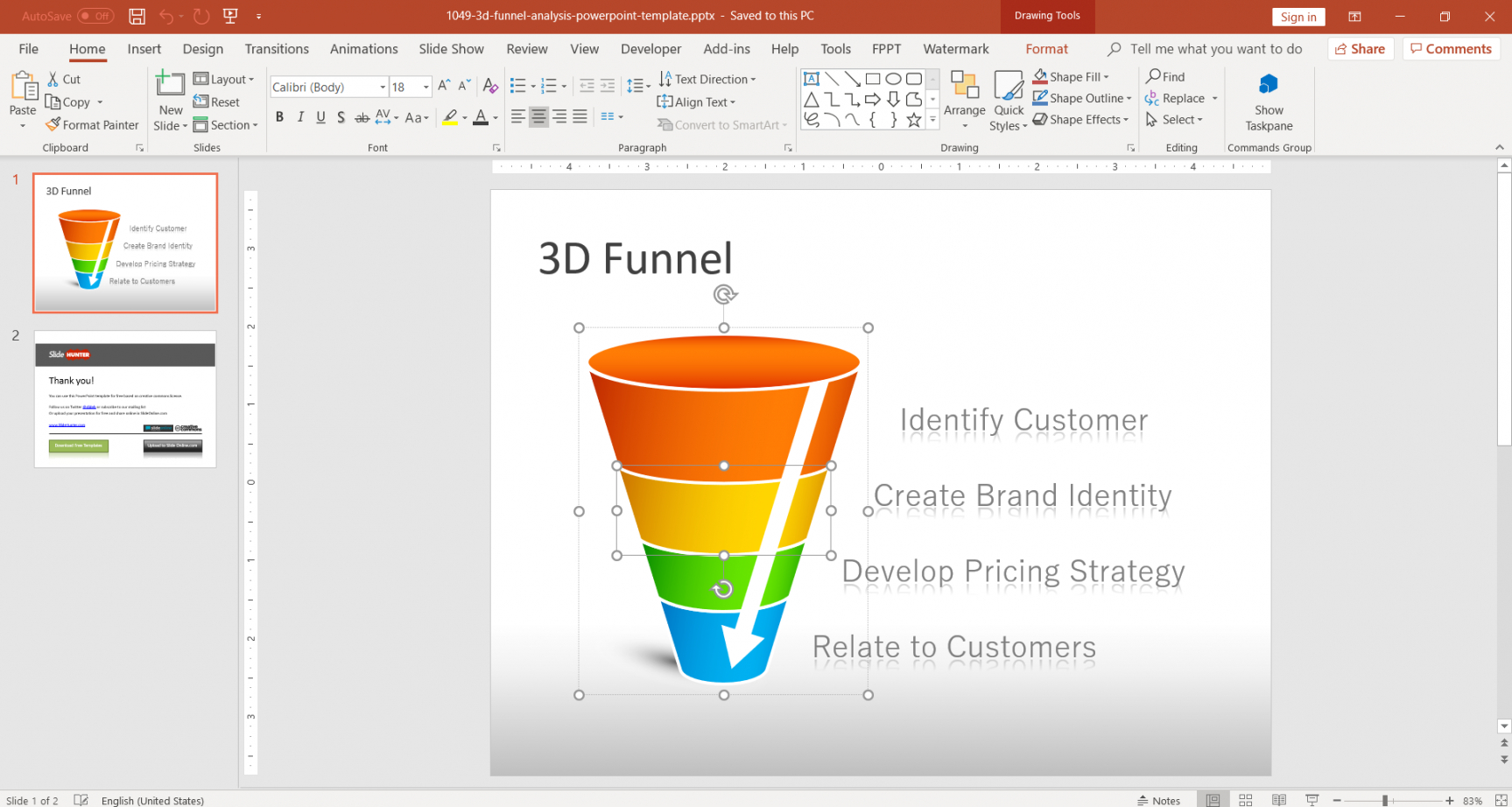 free free 3d funnel analysis powerpoint template funnel analysis template sample