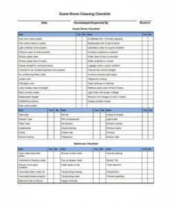 free house cleaning checklist templates  hotel stuff  cleaning hotel inspection checklist template examples