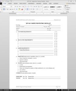 free inspection testing checklist iso template application testing checklist template pdf