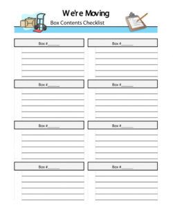 free moving box inventory list template office hecklist home house moving checklist template