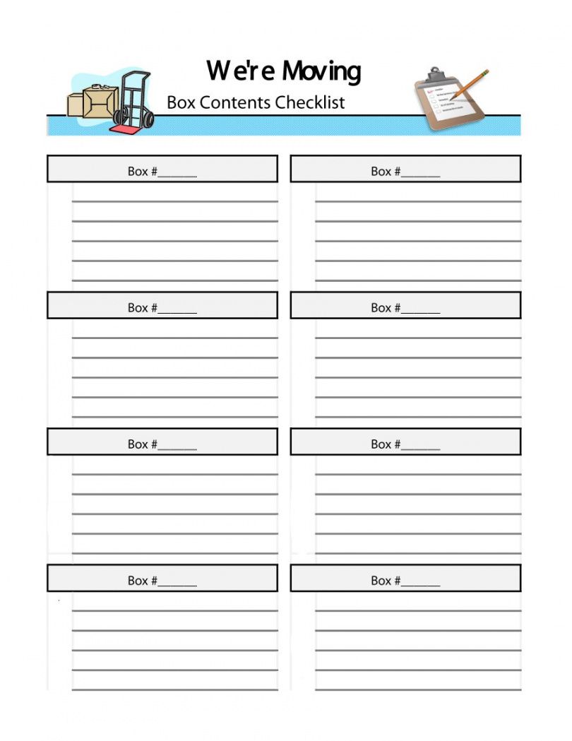free moving box inventory list template office hecklist home house moving checklist template