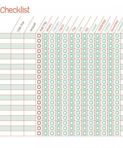 free printable bill pay calendar templates payment checklist template pdf