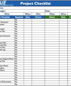 free project checklist template excel free download charter example it project checklist template