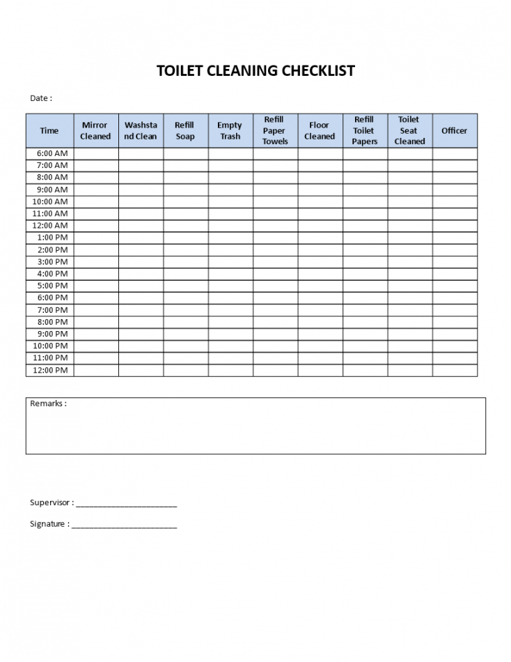 free public restroom cleaning checklist  templates at public restroom cleaning checklist template excel