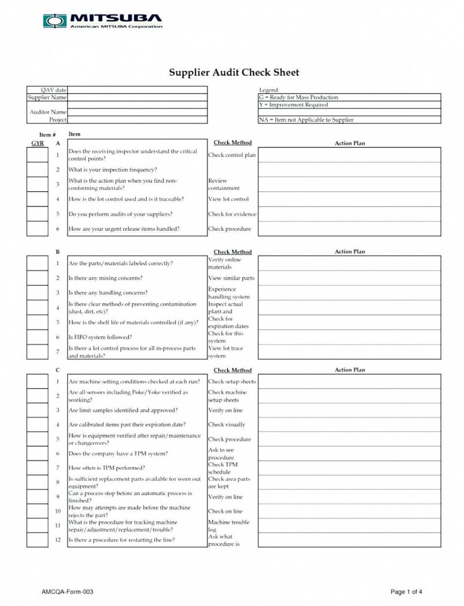 free supplier audit checklist plan template e2 80 93 down town ken more supplier audit checklist template examples