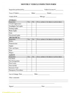 free vehicle ction checklist template word form car virginia sample fleet vehicle checklist template doc