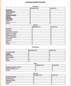 free wedding decoracion checklist check lists  bridesmaid outfit wedding decoration checklist template doc