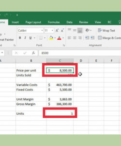 how to do a break even chart in excel with pictures  wikihow break even analysis graph template example