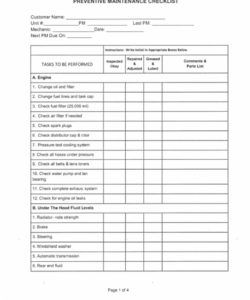 hvac preventive maintenance checklist pdf computer report template computer preventive maintenance checklist template doc