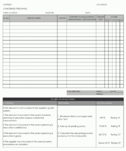 iso audit checklist supplier template samples excel xls for supplier audit checklist template doc