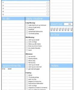 my daily routine  free printables!  andrea dekker daily routine checklist template samples