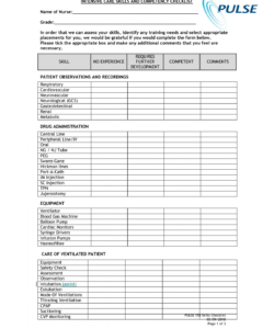 nursing competency checklist template filetype doc pdf pediatric icu nursing competency checklist template filetype doc doc