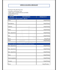 office schedule template ideas business personal daily cleaning office move checklist template pdf