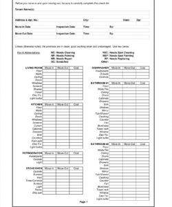 printable 10 rental checklist examples  pdf  examples tenant move in checklist template