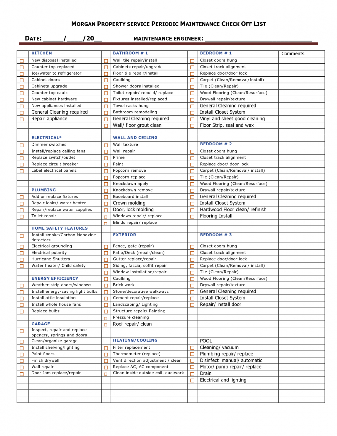 printable 20 printable home inspection checklists word pdf template lab home inspector checklist template excel