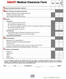 printable 30 medical clearance forms in pdf  free pdf format download medical history checklist template pdf