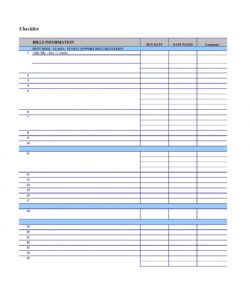 printable 32 free bill pay checklists &amp;amp; bill calendars pdf word &amp;amp; excel payment checklist template