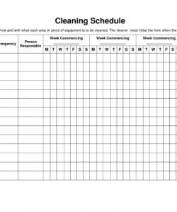 Editable Bathroom Cleaning Checklist Template Excel Sample Restroom ...