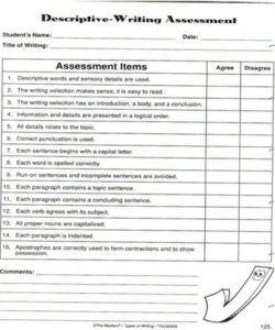 printable assessment plan checklist rubric template pdf