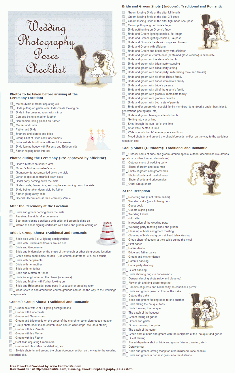 printable checklist template samples wedding photography lists modwedding for wedding photographer checklist template