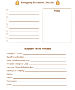 printable emergency evacuation checklist template samples hmh designs fire evacuation checklist template pdf