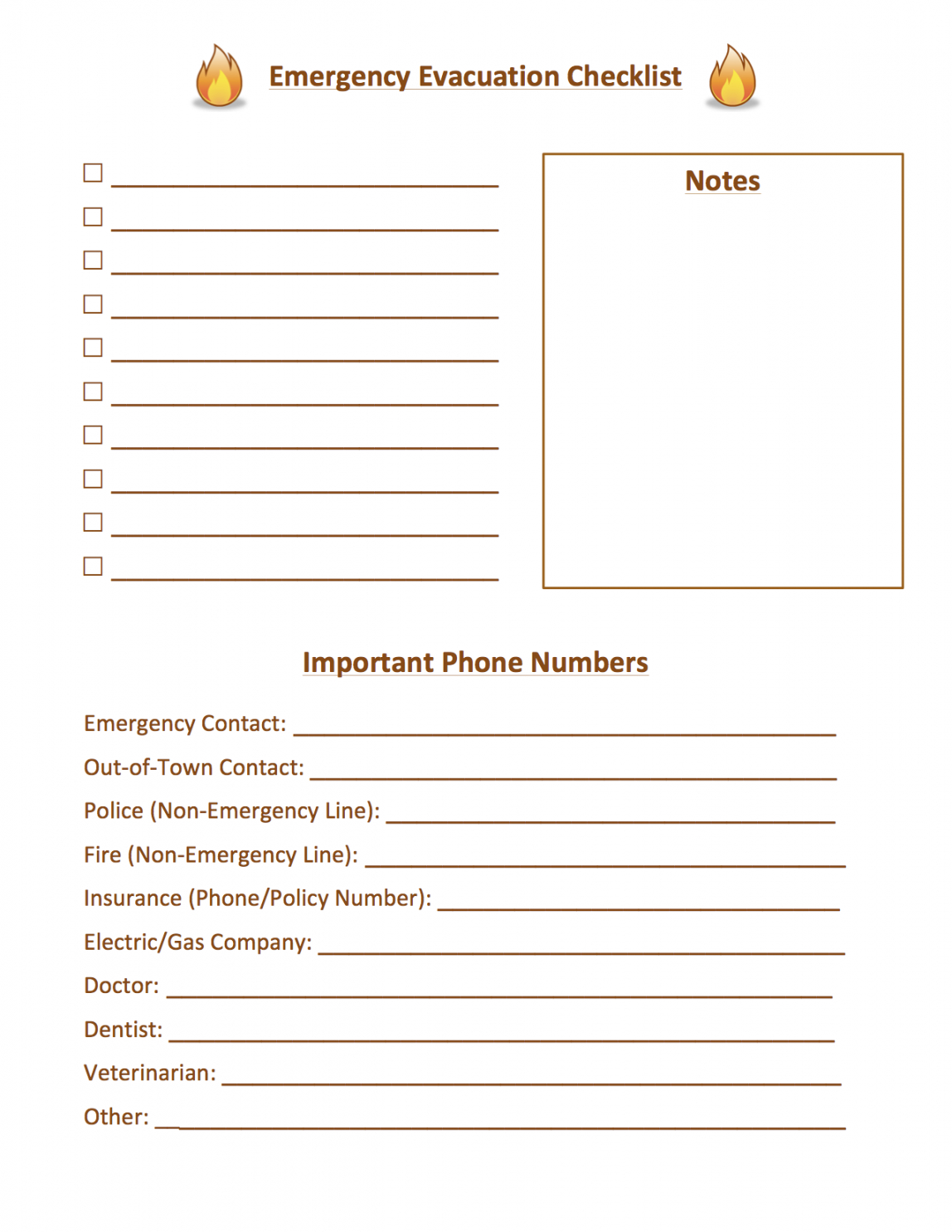 printable emergency evacuation checklist template samples hmh designs fire evacuation checklist template pdf