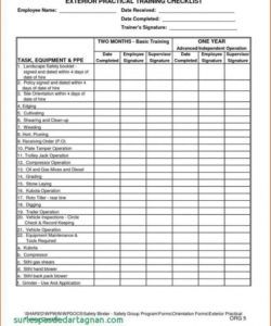 printable employee safety training checklist template excel free new pdf safety training checklist template excel