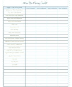printable end of lease clean melbourne  cleaning schedules  house cleaning kitchen cleaning checklist template