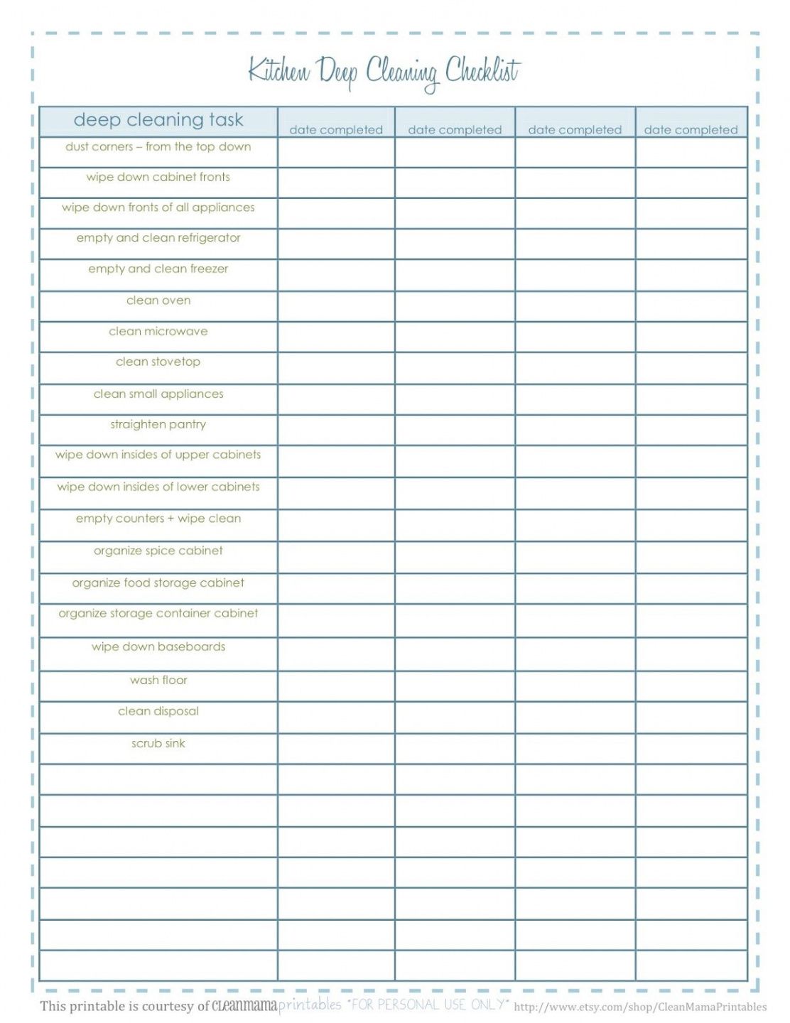 printable end of lease clean melbourne  cleaning schedules  house cleaning kitchen cleaning checklist template