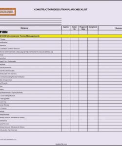 printable excel project checklist template  ajancicerosco it project checklist template