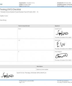 printable free factory acceptance testing checklist fat  better than ppt &amp;amp; pdf application testing checklist template samples