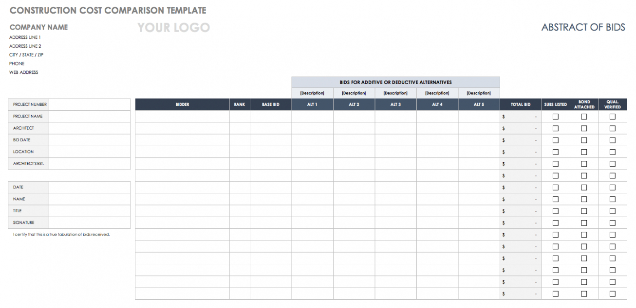 printable free price comparison templates  smartsheet competitor price analysis template doc