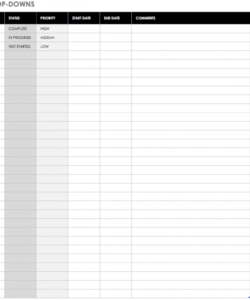 printable free task and checklist templates  smartsheet priority checklist template excel