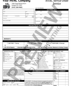 printable here is a tuneup checklist invoice that does double duty as a hvac computer repair checklist template pdf