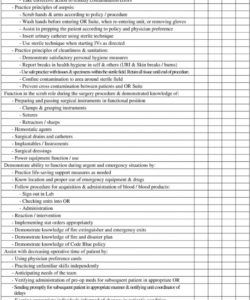 printable nursing competency checklist pdf of new graduate nurses review their nursing competency checklist template filetype doc