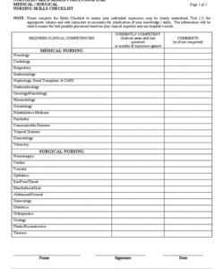 printable nursing skills checklist late samples form home health nurse skills checklist template examples