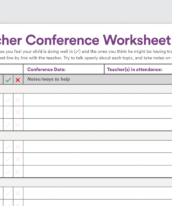 printable printable parent cher conference worksheet form high school parent teacher conference checklist template excel