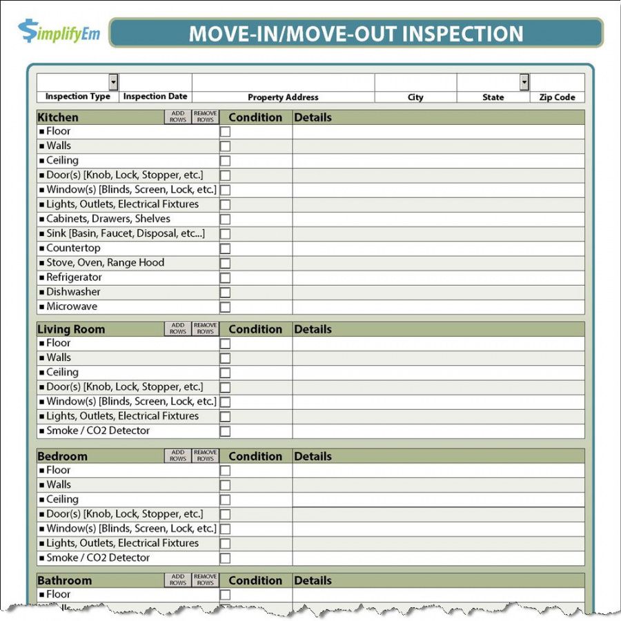 zillow tenant move out checklist