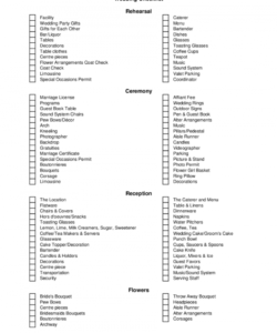 printable rustic backyard wedding reception and yard klist template samples wedding decoration checklist template samples