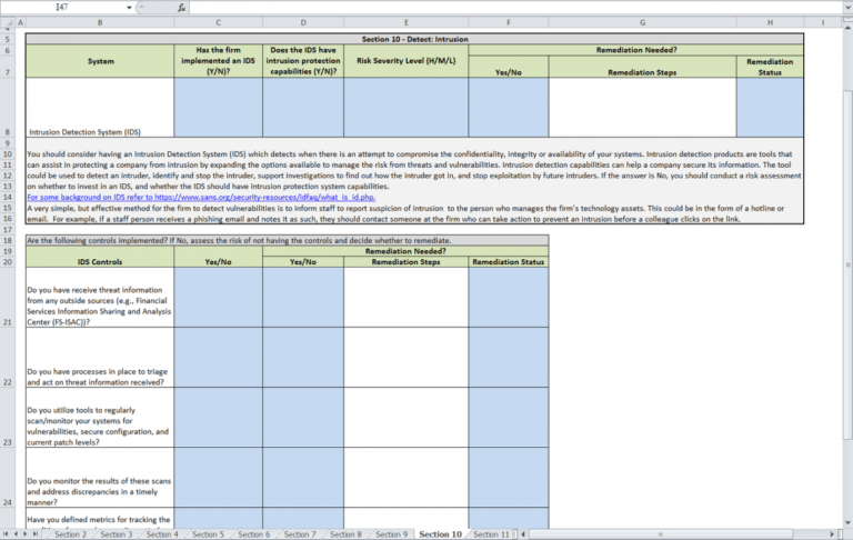 Printable Small Firm Cybersecurity Checklist Finra Org Template Samples ...