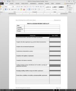 product design review checklist template technical checklist template pdf