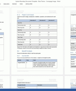 system boundary document template ms wordexcelvisio  templates system analysis documentation template pdf