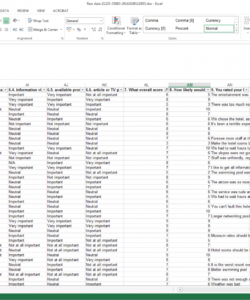 analyze your survey results in excel  checkmarket excel survey data analysis template