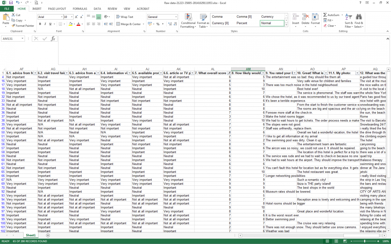 Analyze Your Survey Results In Excel Checkmarket Excel Survey Data
