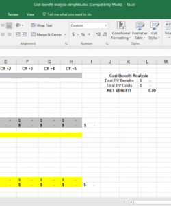 editable cost benefit analysis template for excel  template trader product cost analysis template excel