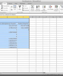 editable how to run a paired samples ttest in excel  youtube paired comparison analysis excel template excel