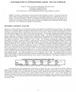 editable pdf an example of the use of financial ratio analysis the case of financial analysis report template